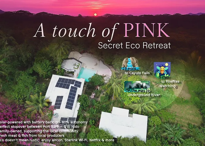 A Touch Of Pink Secret Eco Retreat Near Underground River